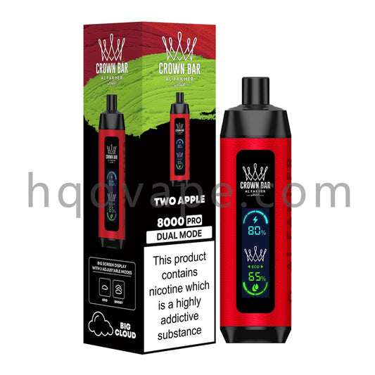 AL FAKHER CROWN BAR SHISHA-TWO APPLE Shisha