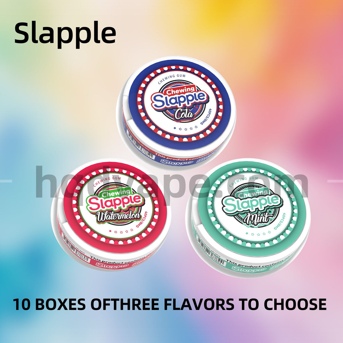 10 x Slapple Chewing Gum（40pcs）